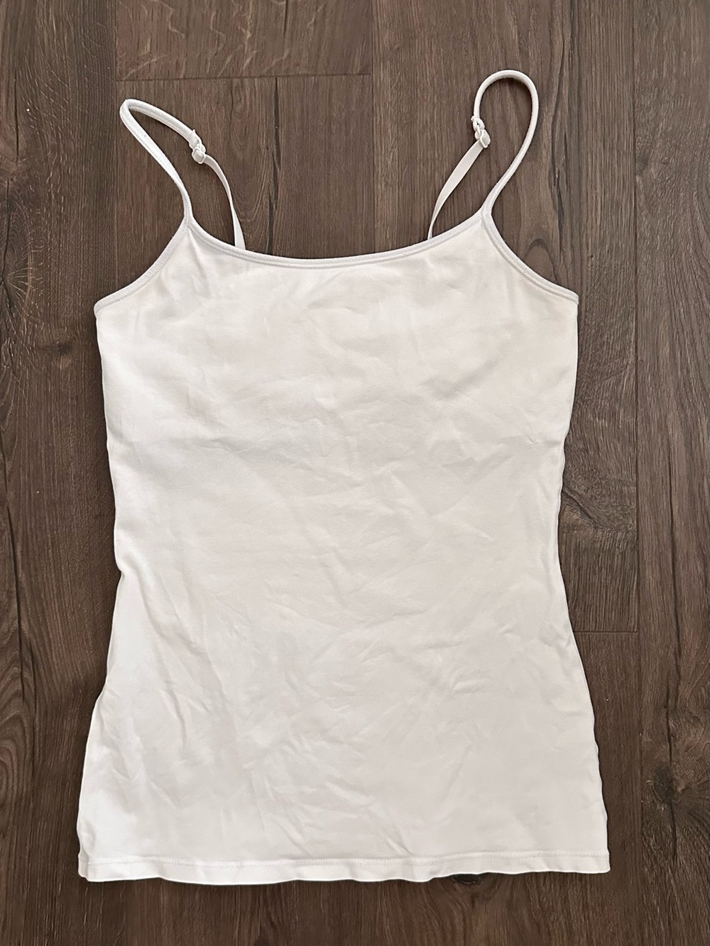 Express White Sexy Stretch Camisole With Shelf Bra